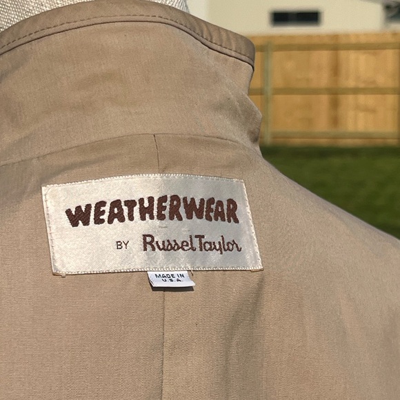 Vintage 1986 Bonnie Cashin Russel Taylor Long Red and Tan Trench Coat Size 8/10 - Picture 6 of 16